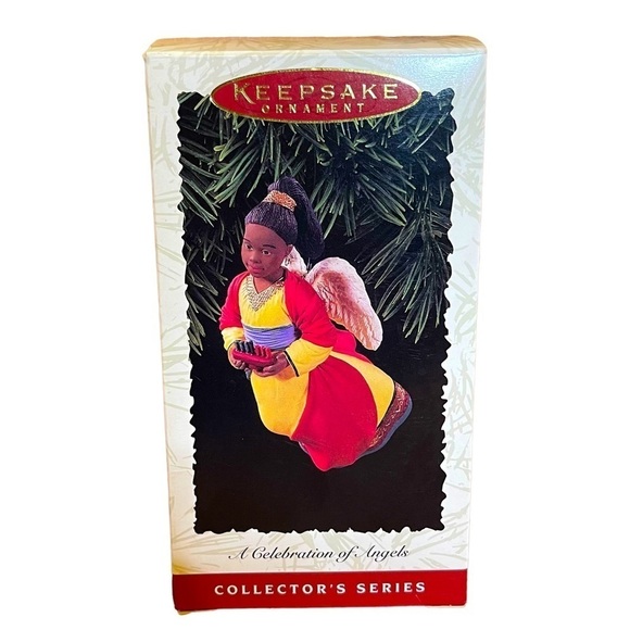 1996 CELEBRATION OF ANGELS Kwanzaa Hallmark Ornament Collectible #2/4 SIGNED - Picture 1 of 9